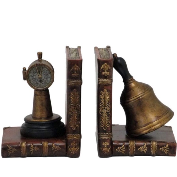 X SOLD X Decorative Telegraph Bookends - Picture 2 of 5